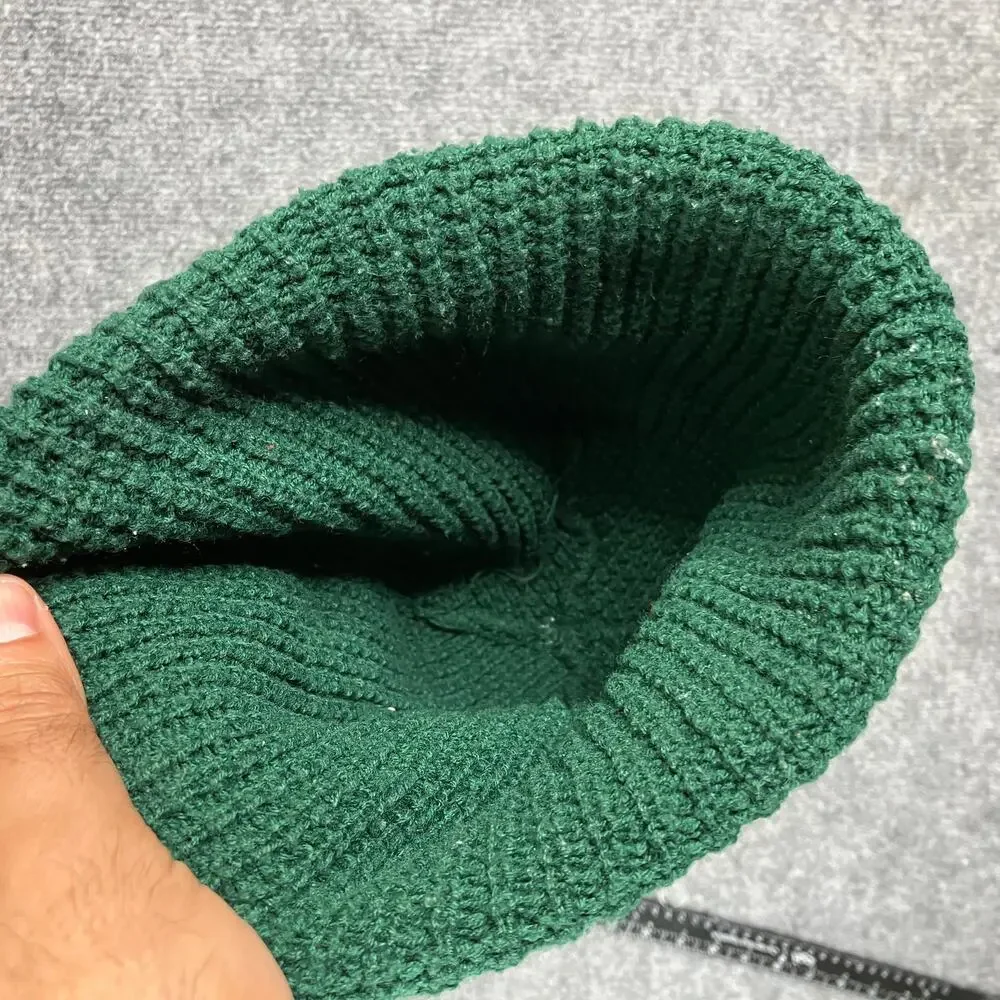 NFL Green Bay Packers Beanie OSFM‎ Green Knit Winter Hat Retro Team Logo